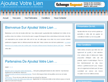 Tablet Screenshot of ajoutezvotrelien.com